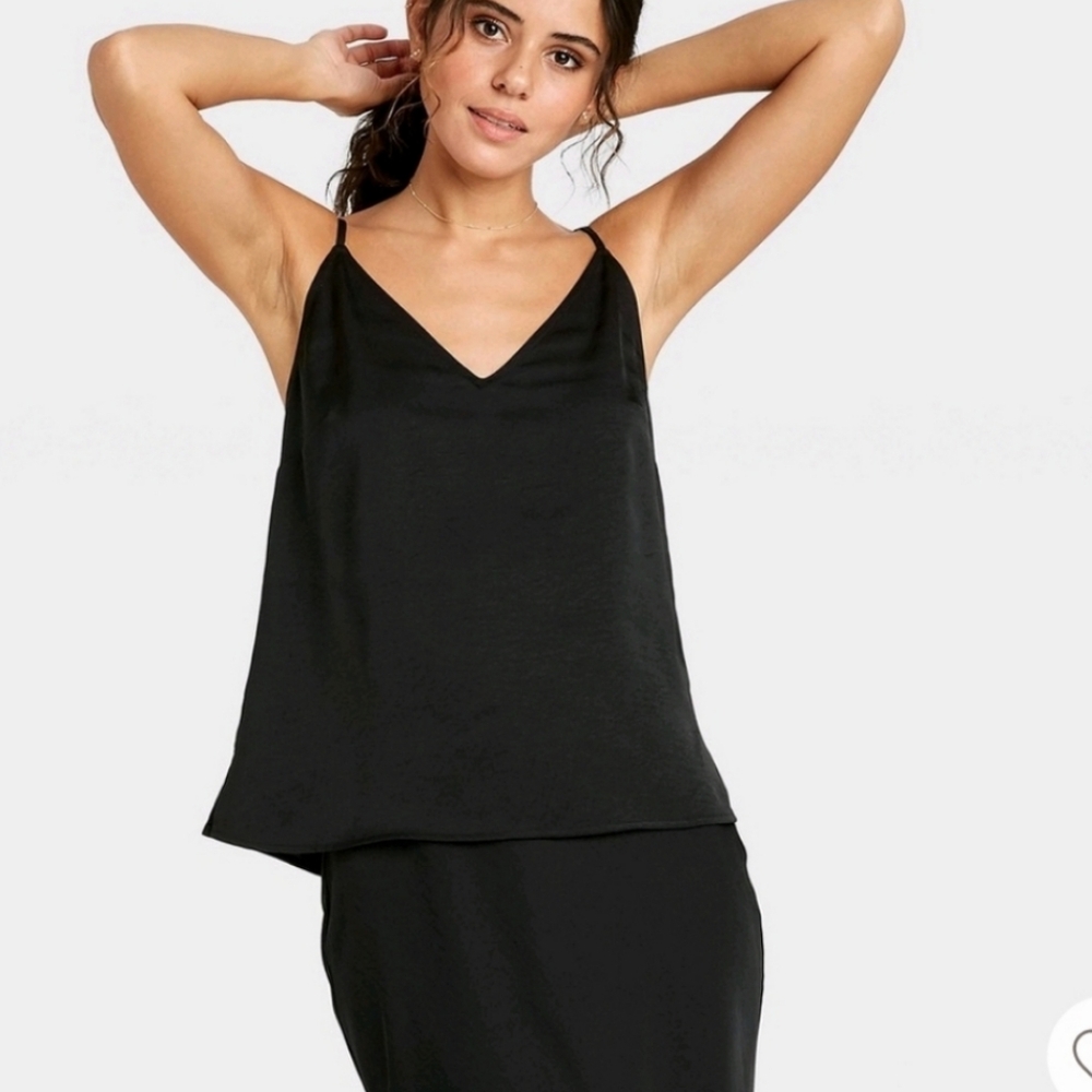 5/$25 A New Day V-Neck Satin Cami Top